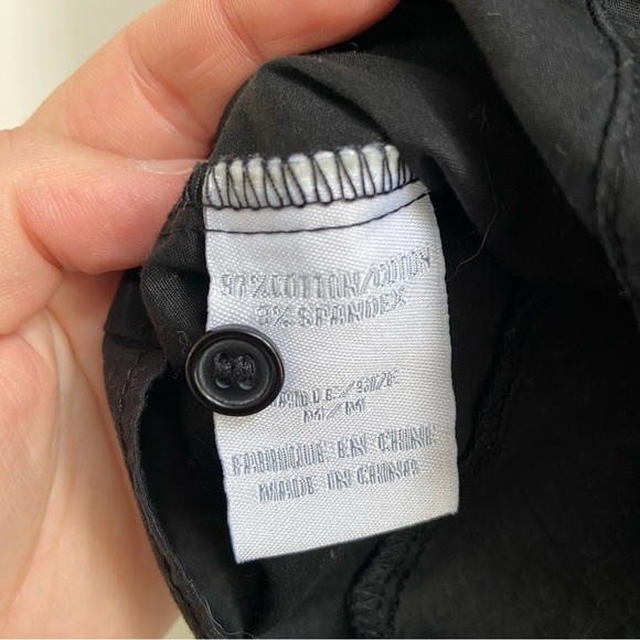 Suzy Shier Y2K Black Button-Up Short Sleeve Blouse - Picture 10 of 14